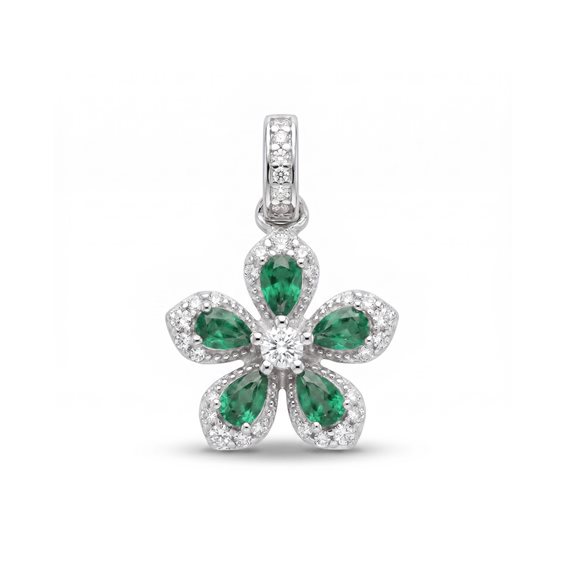 Halskette Brosway Dame FANCY LIFE GREEN in Silber Cubic Zirconia FLG132 - FLG132
